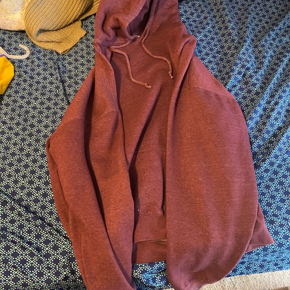 Pacific & Co Red Burgundy Sweatshirt Hoodie
